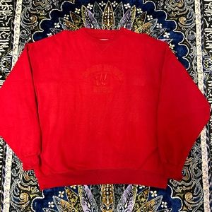 Vintage Wisconsin Badgers Rose 🌹 Bowl Sweatshirt